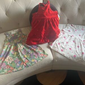H&M & Cat in the Hat Red Halter Pleated Sundress, Floral Sundresses